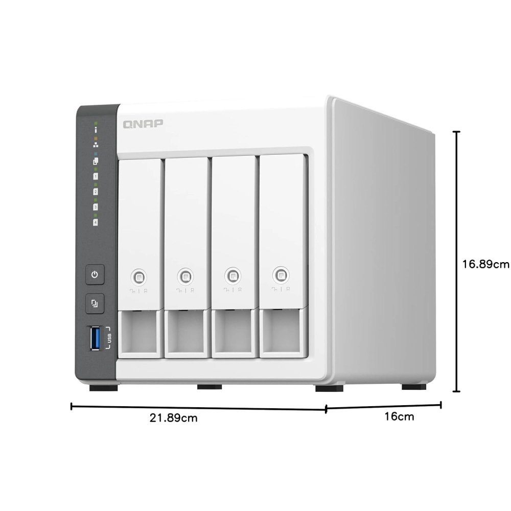 QNAP NAS Box 4 Bay 0TB 4 GB Ram TS-433 view 5
